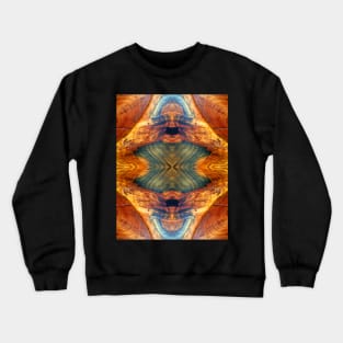 Wood Grain Design by Adelaide Artist Avril Thomas Crewneck Sweatshirt